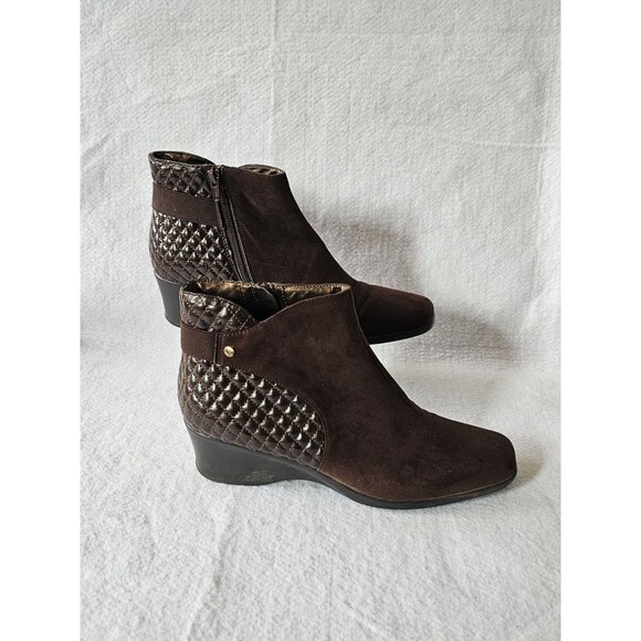 Life Stride Shoe Boot Women's Brown Booties Style Escalate too Size 11 - Picture 5 of 7